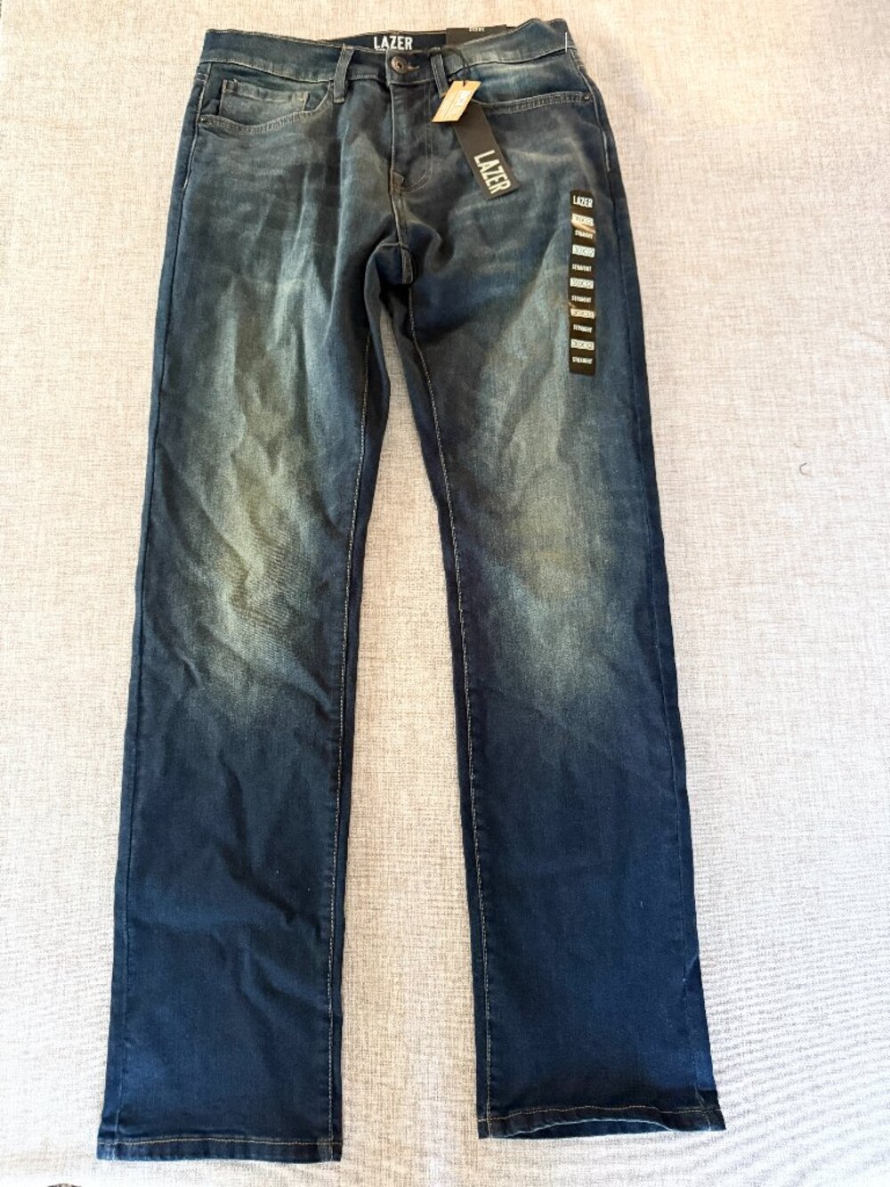 LAZER Men's Straight-Fit Jeans 30 x 32